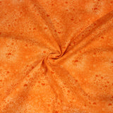 Per Metre Printed, Quilting Cotton, 45" Wide - Orange Flowers