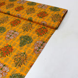 3 Metres High Quality Floral Rayon - Tree - 45" Wide Orange