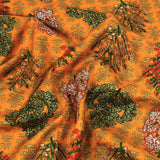 3 Metres High Quality Floral Rayon - Tree - 45" Wide Orange