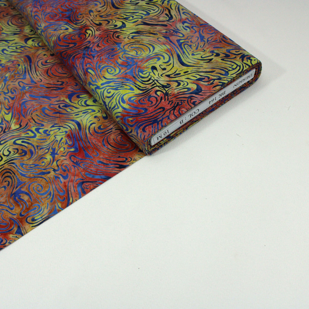 Premium Quality 100% Cotton Bali Batik - 45" Wide - Floral