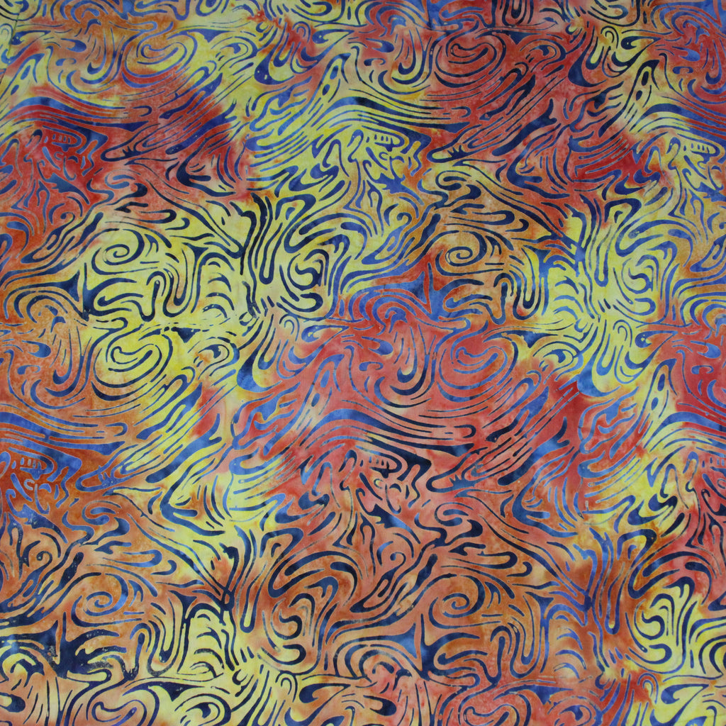 Premium Quality 100% Cotton Bali Batik - 45" Wide - Floral