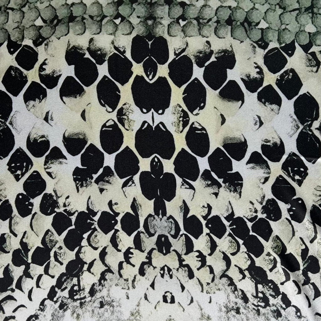3 Metres Luxury Printed Satin - 55" Wide - Snow Leopard