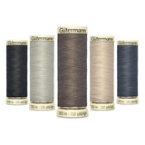 Gütermann Sew All Thread- Grey Bundle- Pack Of 5