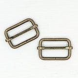 25mm Metal Strap Slider For Bags- 4 Colours- Pack Of 2