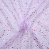 Spot Organza Fabric (Pale Lilac) Light Purple 100% Nylon , 60" Wide