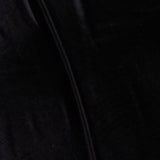 Premium Plain Polyester Spandex Velvet - Black