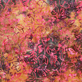 Batik Fabric, Leaves & Flowers, BK153, 44