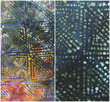 Batik Fabric, Pigmented Squares, 45
