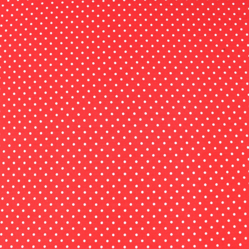 100% Cotton Poplin - Polka - 20 Colours - Pound A Metre