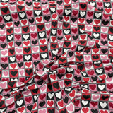 Pound A Metre 3 Metres 3 Metre Luxurious Soft Viscose Jersey - 60"-  (Heart)