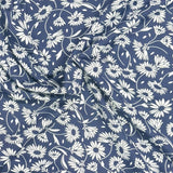 Pound A Metre 3 Metres Premium Cotton Jersey- 55'' Wide -(Navy Floral)