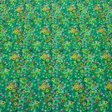 Per Metre Embroidered Cotton Lawn , 45" Wide - GREEN