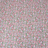 3 Metre, Printed Poly Cotton, (PINK FLORAL) 45" Wide