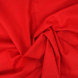 Luxury Plain 100% Cotton - 58" Wide- Red