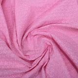 3 Metre Broderie Anglaise Floral Cotton - 45" Wide - Floral Pink