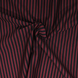 3 Metres Luxury Ponte Roma Jersey - 55" Wide - Black & Maroon