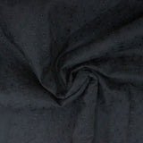 3 Metre Broderie Anglaise Cotton - 45" Wide - Black