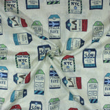 Per Metre Printed, Quilting Cotton, 45" Wide - City