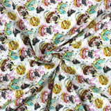 Per Metre Digital Print 100% Cotton - 44" Wide - Dogs & Dougnuts