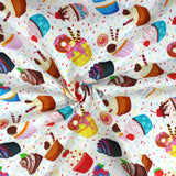 Per Metre Digital Print 100% Cotton - 44" Wide - Ice Cream