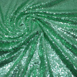 3 Metres - Luxurious Sequins On Net - 55" Wide - Green