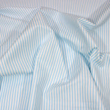 Per Metre Striped Print, Quilting Cotton, 36" Wide - BLUE & WHITE