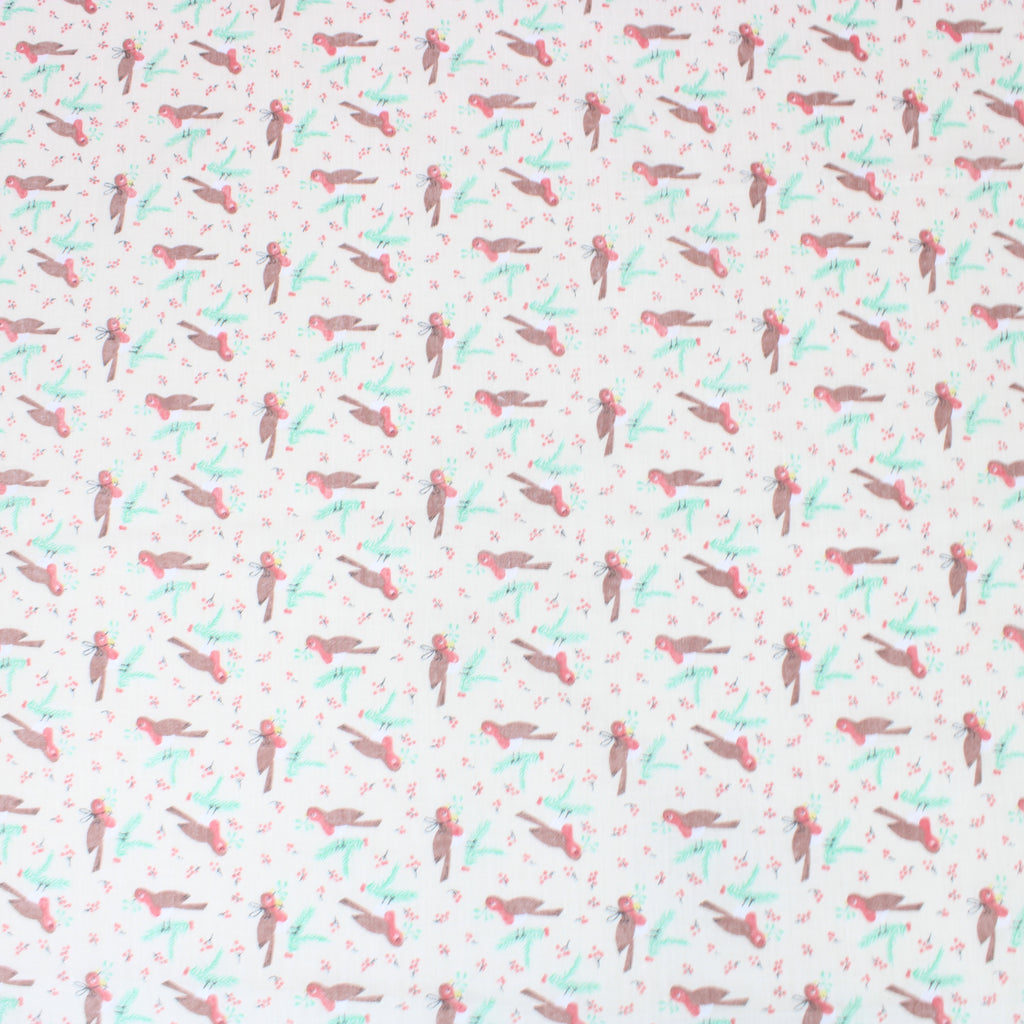 Per Metre, Printed Poly Cotton, 'Parrot' - 45" Wide