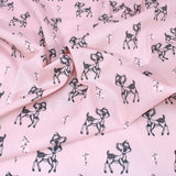 Per Metre, Printed Poly Cotton, 'Raindeer' - 45" Wide