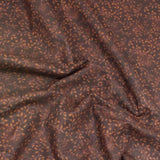 Per Metre Floral Print, Quilting Cotton, 36" Wide - BROWN