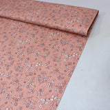 Per Metre Floral Print, Digital Cotton, 36" Wide - PALE PINK