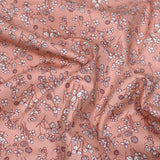 Per Metre Floral Print, Digital Cotton, 36" Wide - PALE PINK