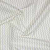 Per Metre Zigzag Print, Quilting Cotton, 36" Wide - WHITE & GOLD