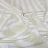 Per Metre Striped Print, Quilting Cotton, 36" Wide - WHITE & BEIGE