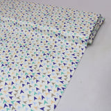 Per Metre Arrow Print, Digital Cotton, 36" Wide - WHITE & BEIGE