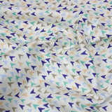 Per Metre Arrow Print, Digital Cotton, 36" Wide - WHITE & BEIGE