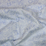 Per Metre Floral Print, Quilting Cotton, 36" Wide - BABY BLUE