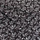 Per Metre Floral Print, Quilting Cotton, 36" Wide - BLACK & WHITE