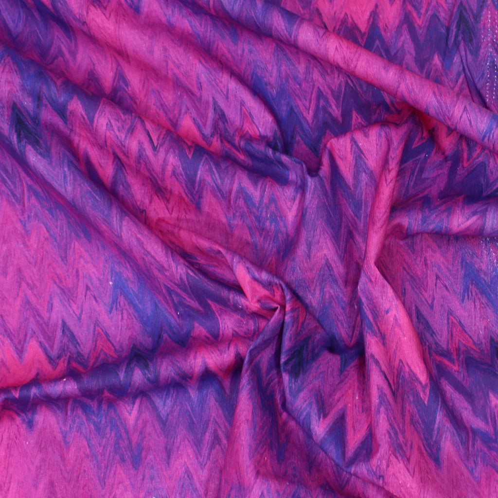 Per Metre Digital Print 100% Cotton - 44" Wide - Colourful Purple