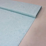 Per Metre Paisley Print, Quilting Cotton, 36" Wide - Baby Blue