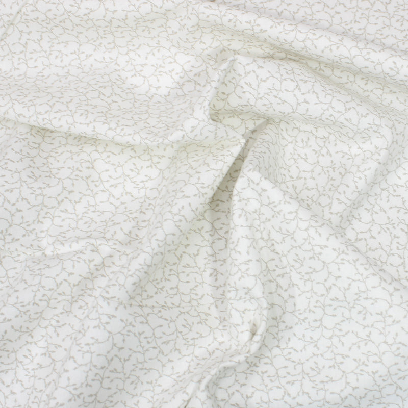 Per Metre Digital Print 100% Cotton - 44" Wide - Ivory regular