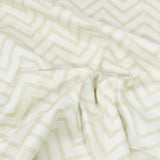 Per Metre Digital Print 100% Cotton - 44" Wide - Cream Zigzag