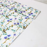 Per Metre Premium Quality 100% Cotton Lawn  60" Wide - Beautiful Branch Blue