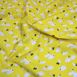 3 Metre, Printed Poly Cotton, (SWANS) 45" Wide