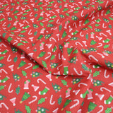 3 Metre, Printed Poly Cotton, (CHRISTMAS) 45" Wide