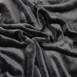 Per Metre, Double Sided Cosy Cuddle Fleece, 60” Wide - BLACK
