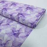Per metre Quilting Cotton, 'Purple and white' - 45