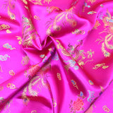 Per Metres Oriental Chinese Brocade - 45" Wide - Pink
