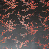 Per Metres Oriental Chinese Brocade - 45" Wide - BLACK & RED