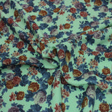 3 Metre, Alpine Cashmere Effect Fabric , (GREEN) 55" Wide