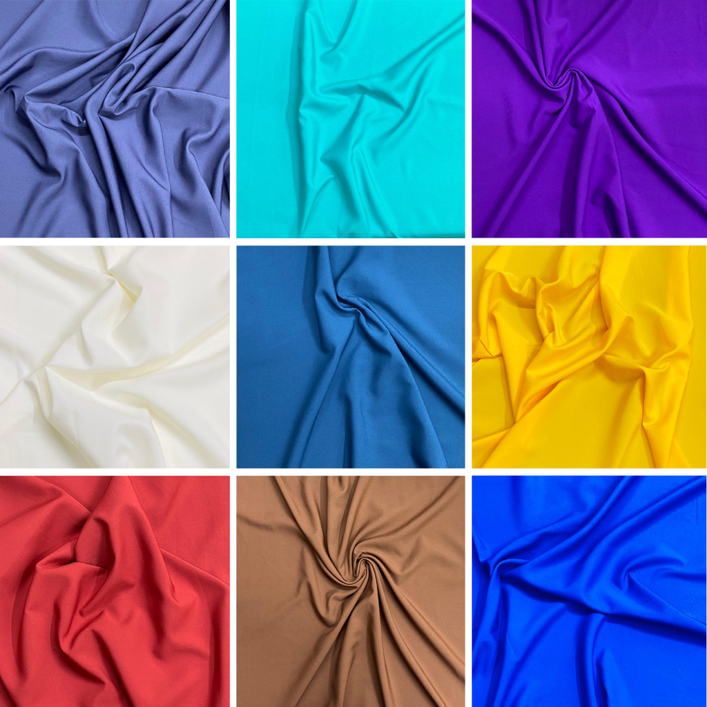 Lightweight American Crepe Fabric 45" – Soft Touch | 20 Colour Options